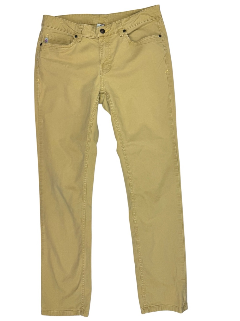 Stio Khaki Rivet Canvas Organic Cotton Pants Jeans Size 12 Hiking 1335